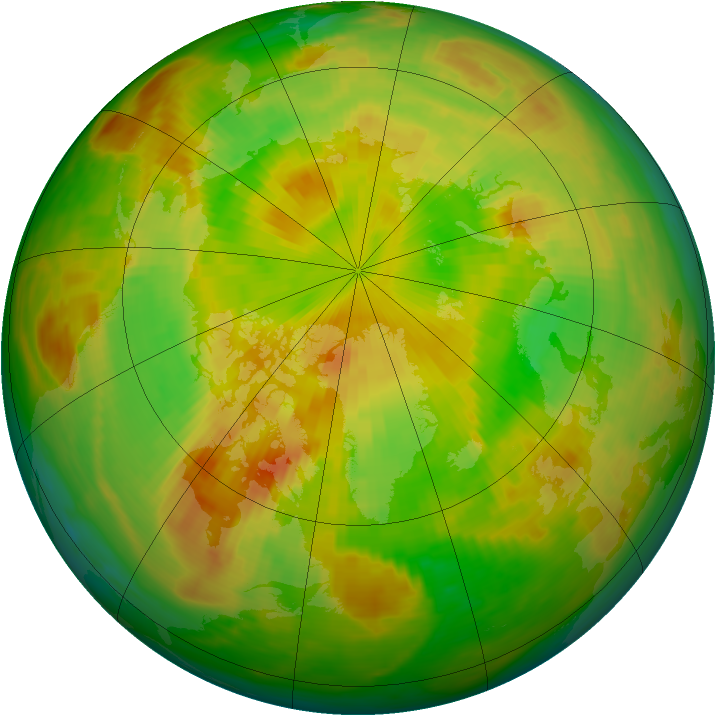 Arctic ozone map for 08 June 1980